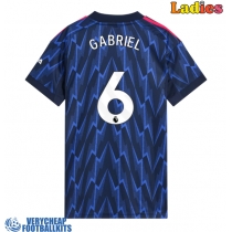 Arsenal Gabriel Magalhaes #6 Replica Away Shirt Ladies 2025-26 Short Sleeve